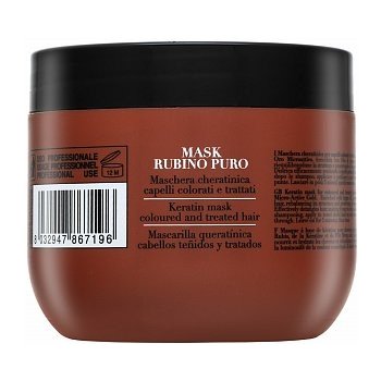 Oro Therapy Rubino puro mask keratínová maska na farbené a namáhané vlasy 300 ml