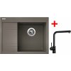 Sinks RIM 650 P Truffle + Elka čierna matná