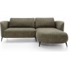 Rohová rozkladacia sedačka Amalfi - zelená Strana: Pravá