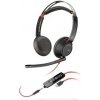 Poly Blackwire 5220 (bulk) čierna / Náhlavná súprava / mikrofón / dve slúchadlá / USB-C/A / 3.5mm jack (8X231A6)