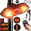Lampička ZADNÁ 32 LED SMD s SMEROVKAMI a BEZDRÔTOVÝM diaľkovým ovládaním, nabíjanie cez USB