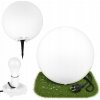 LED záhradné svietidlo poháňané okrasnou guľou E27 biela IP44 35cm Masterled