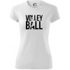 Volleyball nápis - Dámske Fantasy športové (dresovina) - M ( Biela )