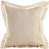 EUROFIRANY Čipkovaná obliečka na vankúš MEGAN 40x40 cm béžová