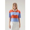 POLOKOŠEĽA WOOLRICH RUGBY POLO SEA BREEZE STRIPE
