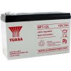YUASA 12V 7Ah bezúdržbová olovená batéria NP7-12L, faston 6,3 mm