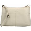 Bellugio dámska kožená crossbody kabelka krémová Timafey krémová