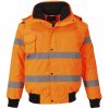 PORTWEST HI-VIS BOMBER 3V1 C467 / Zateplený reflexný bomber 3v1 - HV oranžová L
