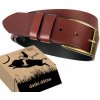 DIVOKÝ DŽÍNS široký opasok 100 cm cognac koža lícová darček