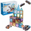 Toybit Magnetická 3D stavebnica Cars 66ks s autíčkami