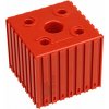 Plastový box na ukladanie držiakov elektród, modul 8x8, 1 dutina, červená