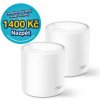 TP-LINK Deco X60 (2-pack) / WiFi 6 systém MESH AX3000 / Dual-band / 2.4GHz - 574Mbps / 5GHz - 2402Mbps / 2x GLAN (Deco X60(2-pack))