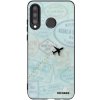 Picasee silikónový čierny obal pre Huawei P30 Lite - FLIGHT PATH