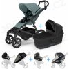 Set 5v1 Thule Urban Glide 4-wheel Mid blue 2024 + vanička Black + pláštenky + ochranná sieť