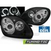 Tuning-tec PREDNÉ SVETLOMETY ANJELSKÉ OČI CCFL ČIERNA pasujú na MERCEDES R170 SLK 04.96-04