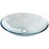 Sapho PURE sklenené umývadlo na dosku 52x37,5 cm, číre sklo 2501-12