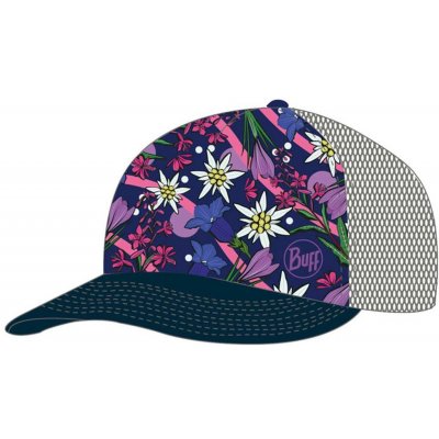 BUFF Cyklistická TRUCKER FLOWERS ružová/modrá/fialová