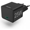 Hama Sieťová nabíjačka s USB-C výstupom a podporou PD, 25W čierna 201651 - Univerzálny USB-C adaptér