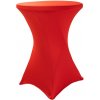 TENTino Elastický obrus na koktejlový bistro stôl 70 cm VIAC FARIEB Farba obrusu: ČERVENÁ / RED