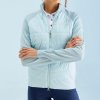 Dámska bunda Ping Fran Hybrid Full Zip Jacket Opal Egret XS