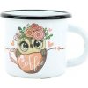 Belis BELIS/SFINX Smaltovaný hrnček DETSKÝ 7cm/ 0,25l SOVA coffee