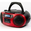 Aiwa BBTC-550RD Červená Prenosné hi-fi rádio s CD, kazetovým magnetofónom, Modrátooth a USB