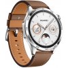 HUAWEI Watch GT 4 (Brown) 46mm, Silver/Elegant, Smart hodinky (55020BGW)