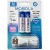 Mobiola MBAA1650, USB-C nabíjateľné Li-Ion batérie, AA, 1650mAh 2 ks/blister