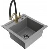 MEXEN/S MEXEN/S - Vito granitový drez 1-miska vrátane batérie Duo, šedá 6503-71-671701-57-B