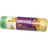 Vrecko do koša 30l, 15ks/rola žltá, s páskou, HDPE, Ekonómy Pevné 07035000