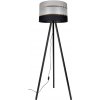 Belis Stojacia lampa CORAL 1xE27/60W/230V wenge/čierna/šedá/zlatá BE0833 + záruka 3 roky zadarmo + záruka 3 roky zadarmo