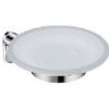Jika Basic - Držiak s mydlovničkou, chróm/matné sklo H3833A10040001