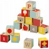 Drevené kocky Petit Collage ABC 15 kusov