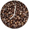 Nástenné sklenené hodiny Zrnková káva fi 30 cm