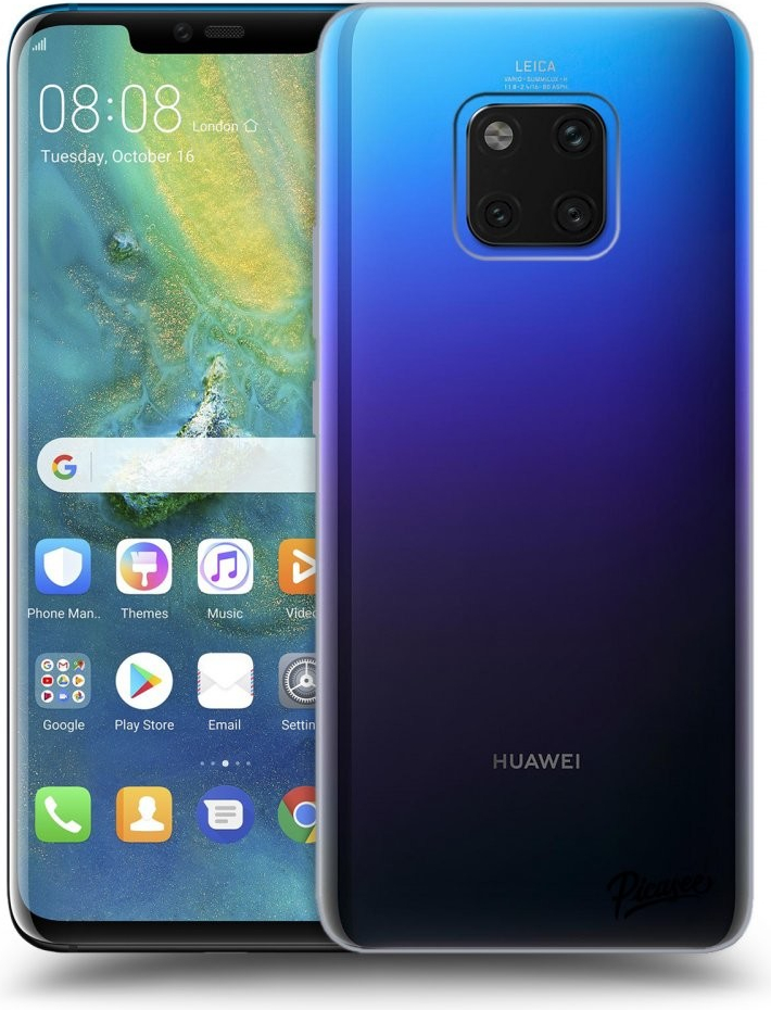 Púzdro Picasee silikónové Huawei Mate 20 Pro čiré