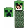 Minecraft: Spací vak Creeper s vankúšom - 60 x 130 cm