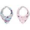 BABYONO Slintáčik bavlnený Floral 2ks, 0m+ 879-16-BO