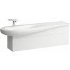 Laufen Il Bagno Alessi skrinka 135x32x34 cm závesná kúpeľňová skrinka pod umývadlo biela H4304510972601