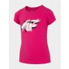 4F HJL21-JTSD002 DARK PINK Detské tričko EU 128