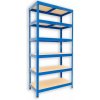 Kovový regál do domácnosti Biedrax 60 x 60 x 180 cm, modrý - 6 políc MDF