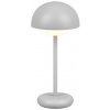 TRIO Reality R52306177 ELLIOT vonkajšia dekoračná dotyková lampička SMD LED 2W/180lm 3000K IP44 šedá, nabíjateľná batéria, USB-C
