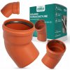 PVC Kanalizačné Koleno 160 mm Spojka 45° PP