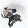 Lyžiarska prilba UVEX Wanted Visor Pro V white matt