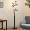 Stojacia lampa Lucande Evory, 160 cm, 3 svetlá, čierna/zlatá, G9 - 9626380