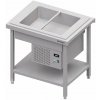 STALGAST Chladiaci centrálny stôl s vaňou na šaláty 2x GN 1/1, 920x750x880 mm | STALGAST, ST104091