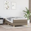 Box spring postel s matrací taupe 80x200 cm textil Hnědošedá 3144131