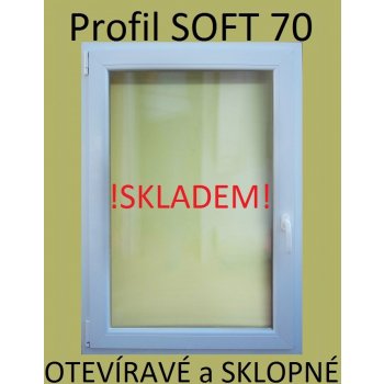 SOFT plastové okno biele 60x60, otváravé a sklopné - profil SOFT 70