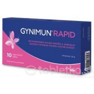 Gynimun Rapid vaginálne čapíky 10 ks