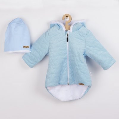 Nicol Zimní kojenecký kabátek s čepičkou Kids Winter modrý