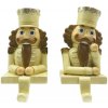 Clayre & Eef Háčik na vianočnú pančuchu Luskáčik v zlatom - 7*6*12 cm - Clayre & Eef
